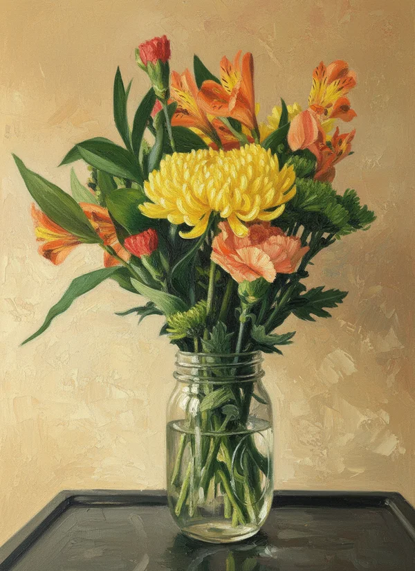 AI generated oil painting style