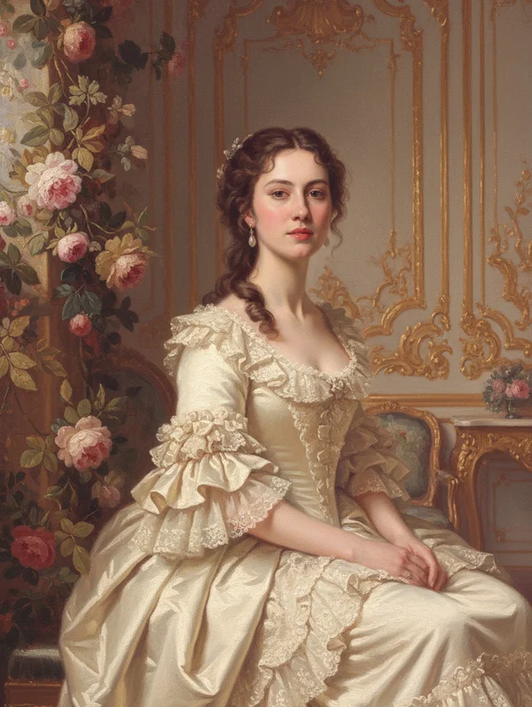 Medieval style AI generated portrait